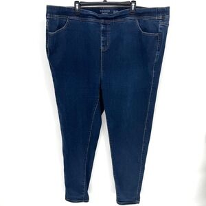 Torrid Lean Jean Super‎ Soft Denim skinny pull on waist Women's Jeans Size 5 (28